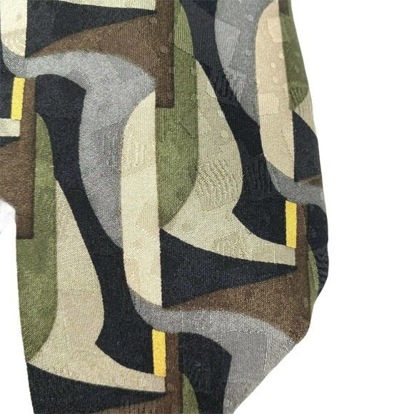 Ashberry‎ Multicolored Abstract Designer Silk Tie - Picture 3 of 7